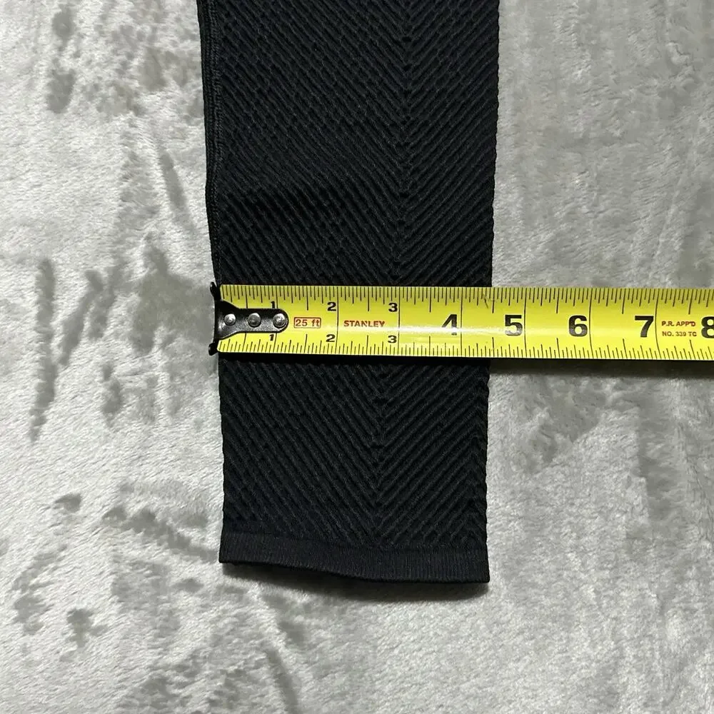 NWT Calvin Klein Sport Performance Leggings Womens Size M Black Textured Stretch - Picture 7 of 13